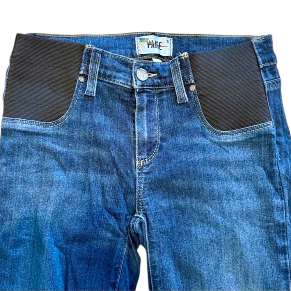 NWOT PAIGE Size 28 Maternity Verdugo Ultra Skinny Jeans Stretch Pregnancy Blue